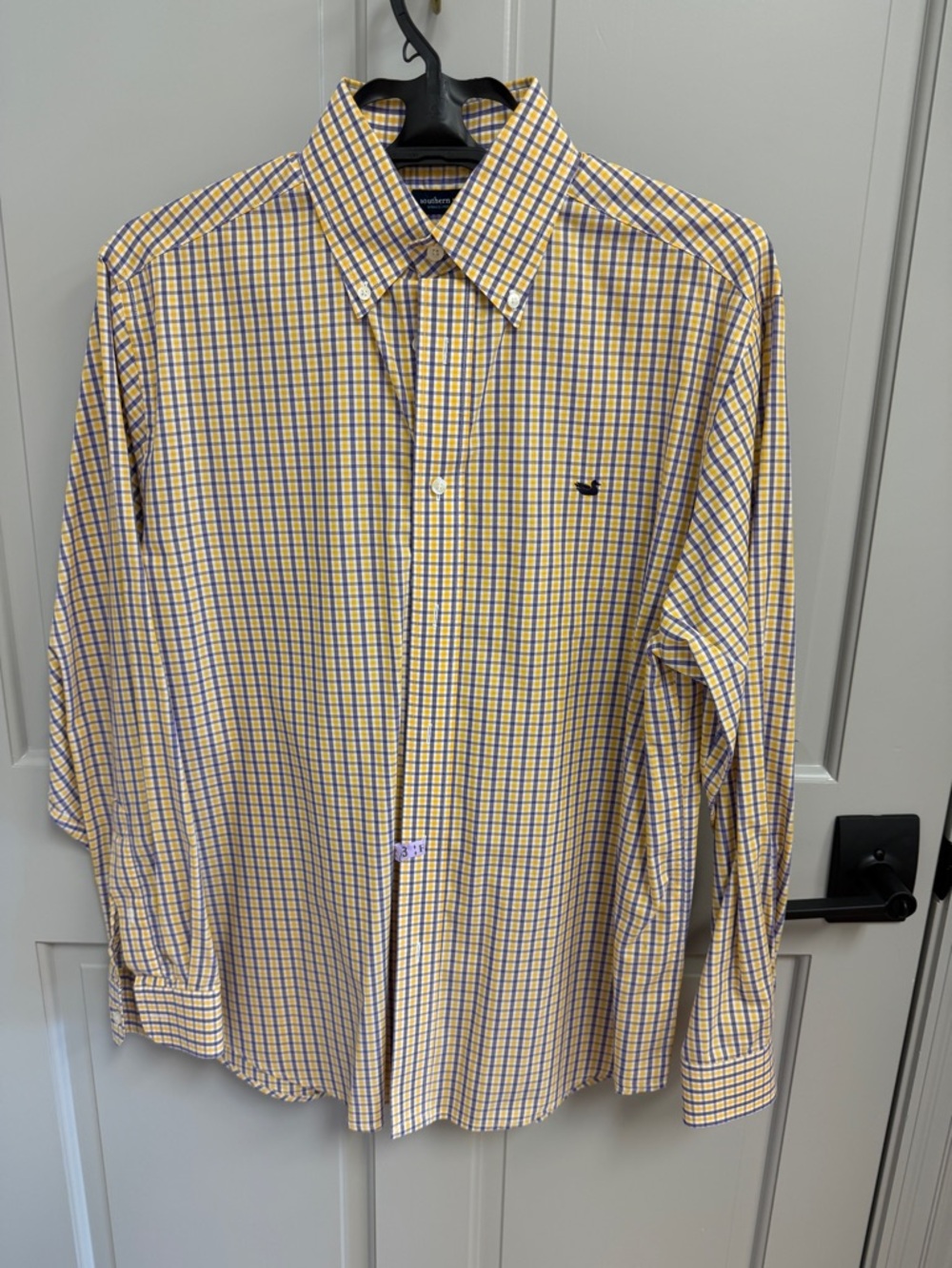 Southern Marsh Yellow and Blue Check Button-Down Shirt